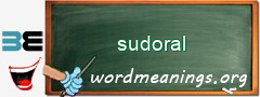 WordMeaning blackboard for sudoral